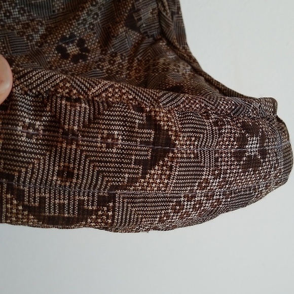 Handmade Patchwork Shoulder Bag Purse Soft Textile Aztec Asian - Picture 6 of 6